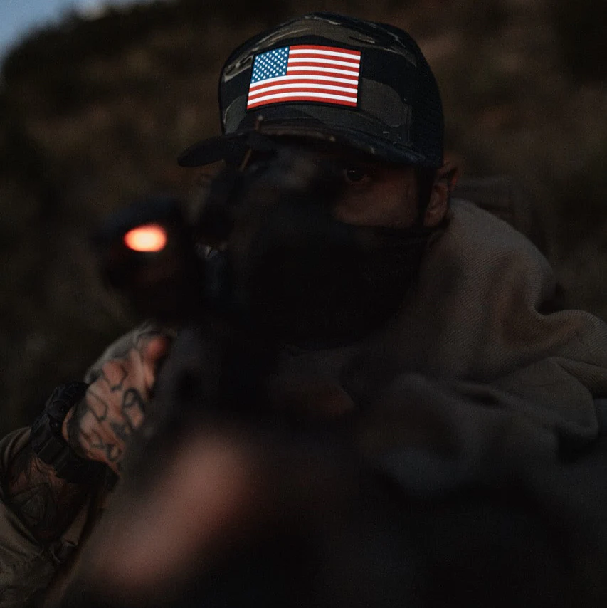 Tiger Stripe Ripstop Flag Hat - Image 3