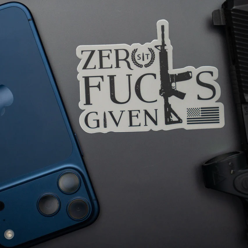 Zero Fucks Given Sticker - Image 3
